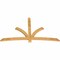 Ekena Millwork Davenport Rough Sawn Timber Gable Bracket, Western Red Cedar, 84"W x 49"H x 2"D x 4"F, 14/12 Pitch GBW084X49X0204DAV00RWR - alternate 2
